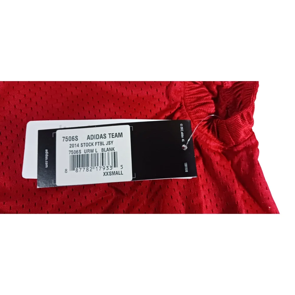 Adidas Climacool Checkdown Football Jersey XXS Men Power Red White Pull On New